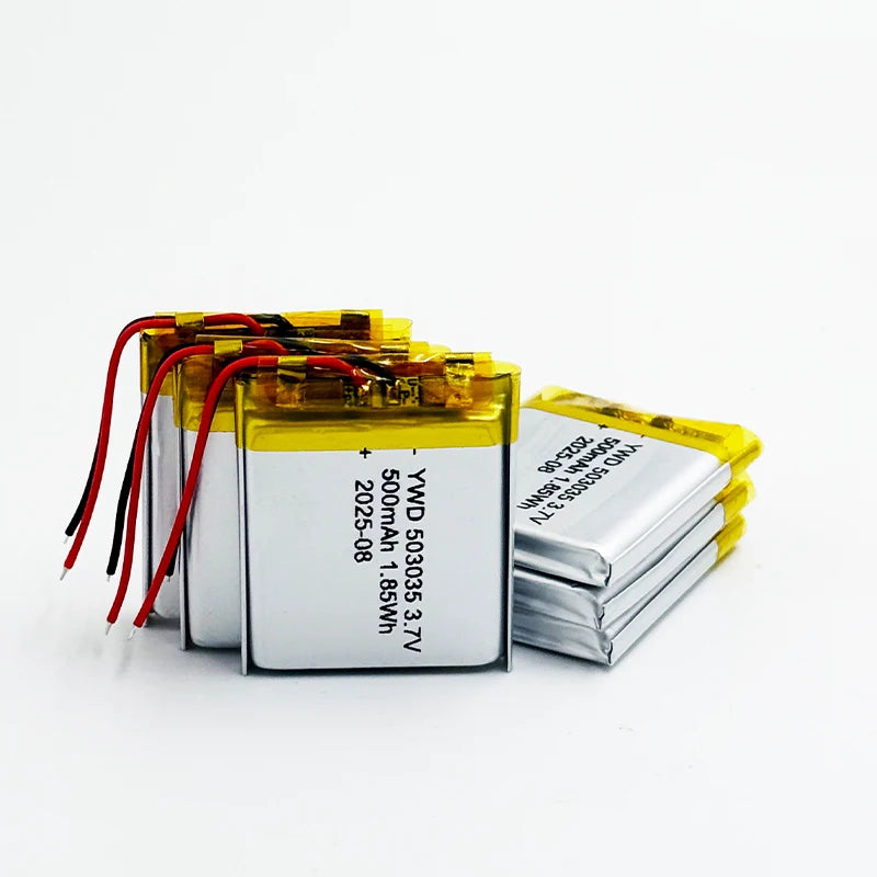 3.7V 500mAh 503035 Rechargeable Li-Polymer Battery Replaceme