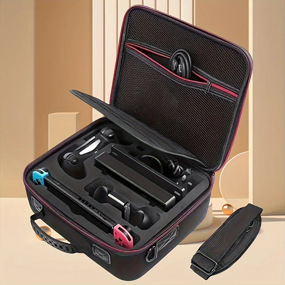 Hard Shell Carrying Bag For Switch Console & Accessories&Gam