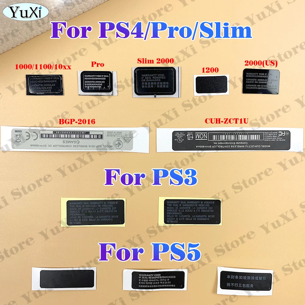 10/50Pcs Host Warranty Sticker for PS5 PS3 Console Label Sea