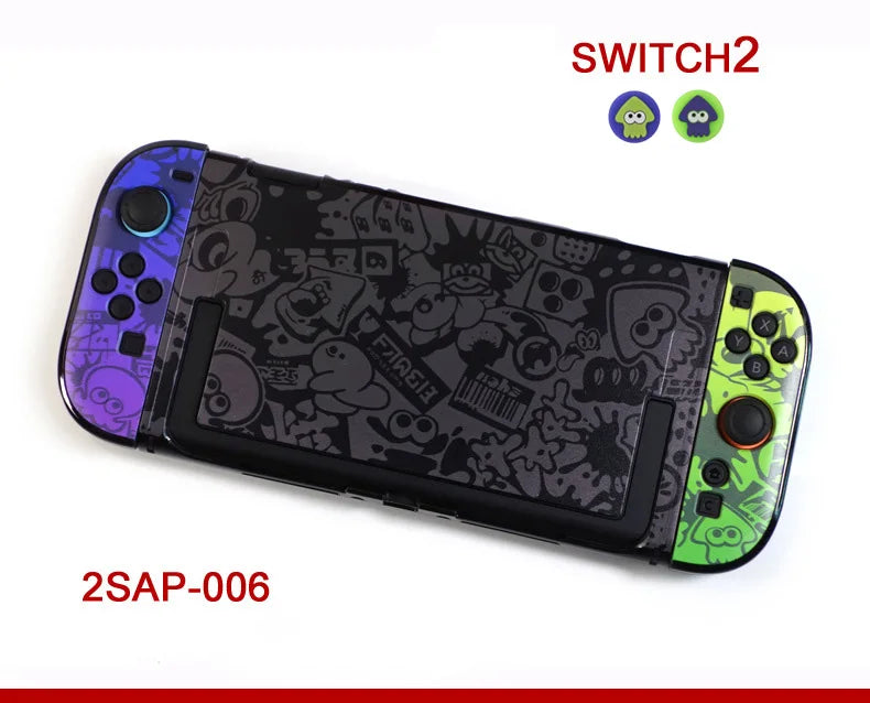 2025 New Limited Hard Shell Case for Switch 2 Console Anti-slip Protection Skin Case for Joy Con 2 Controller w/ Free Caps