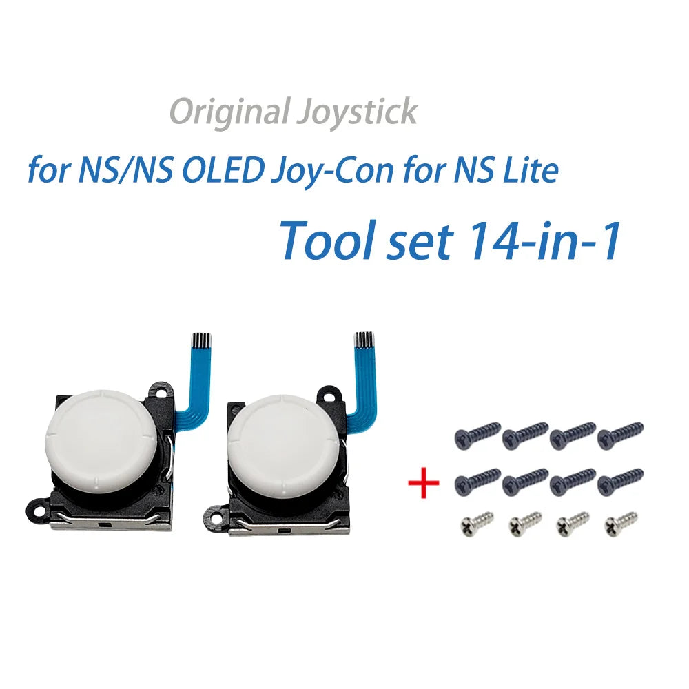 2/8/10pcs Replacement 3D Analog Joystick for Nintend Switch for NS OLED JoyCon ThumbStick Analog Stick for NS Lite White