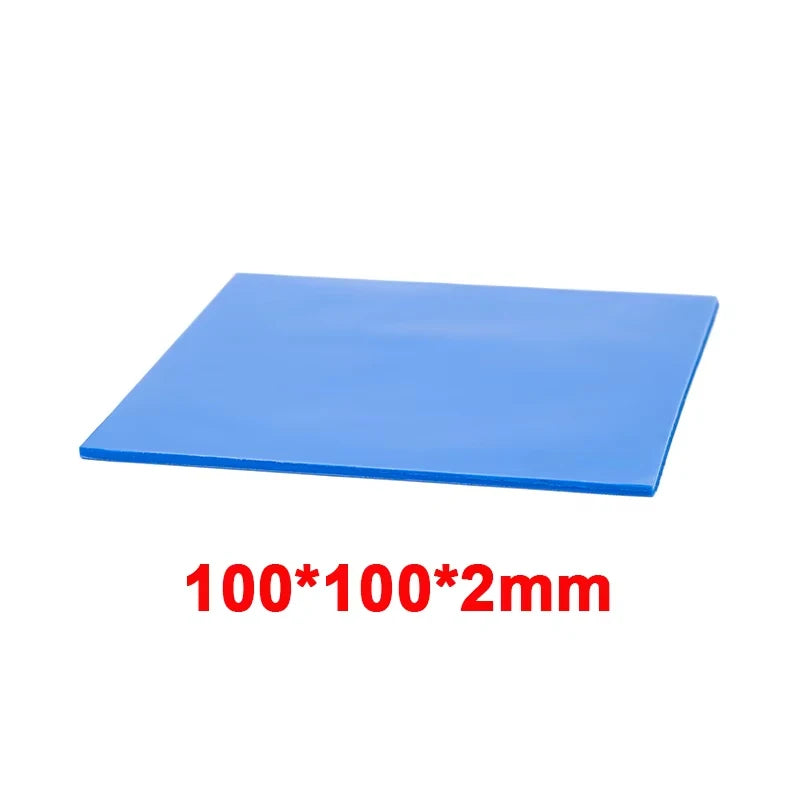 RGEEK 6W/M.K GPU CPU Heat Sink 100mm 100mm Cooling Conductive Silicone Pad Heat Sink Thermal Pad for Computer Desktop Accessory