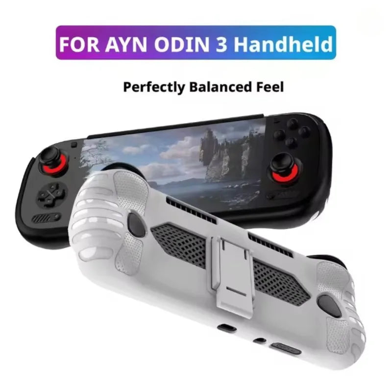 For AYN Odin 3 TPU Case Anti-Slip Ergonomic Grip Gaming Cons