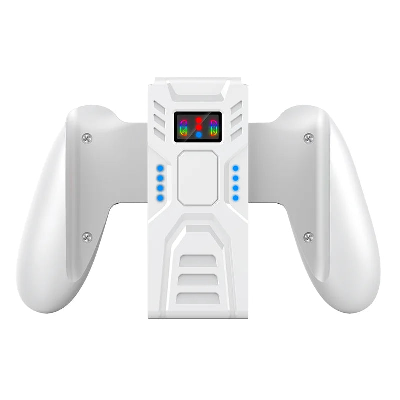 ABS Comfort Charging Grip for Switch Controllers Portable Charger Dock with USB-C Cable&Battery Indicators JOY-02