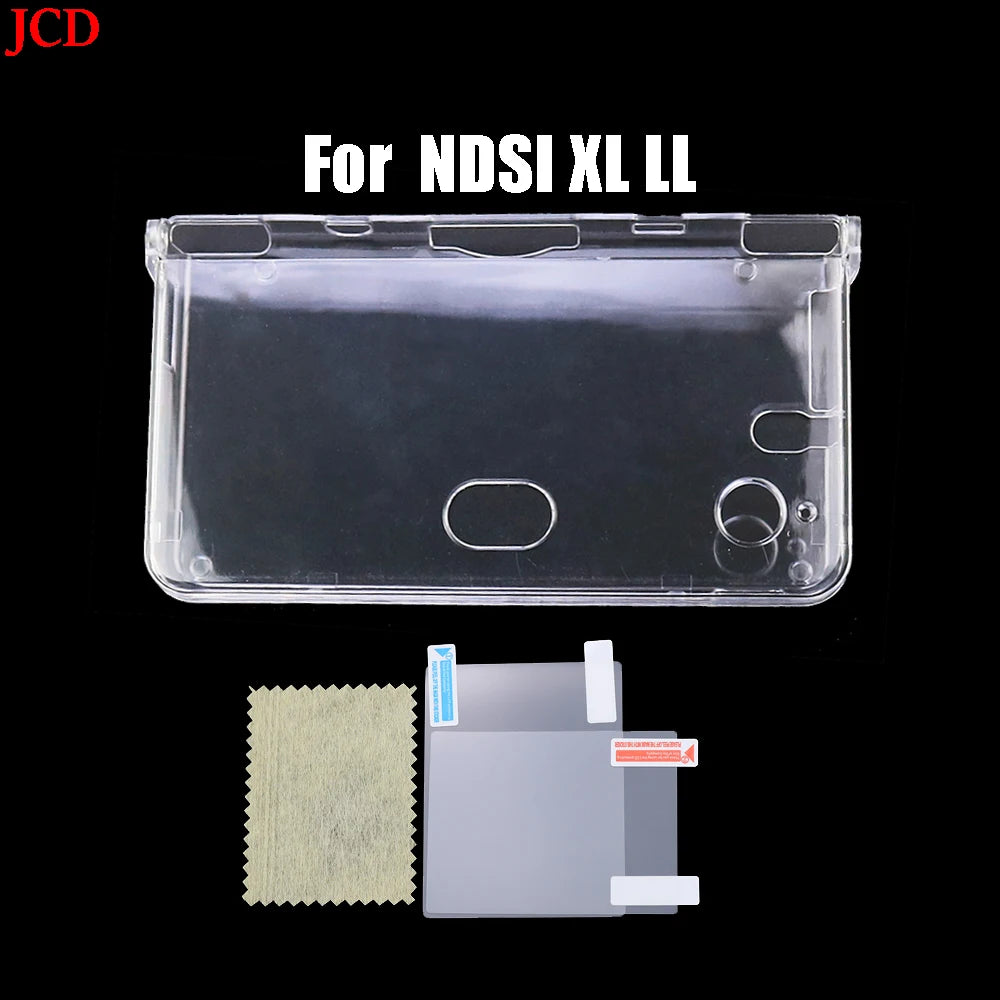 Plastic Clear Crystal Shell Skin Case Cover For Nintend DSL 