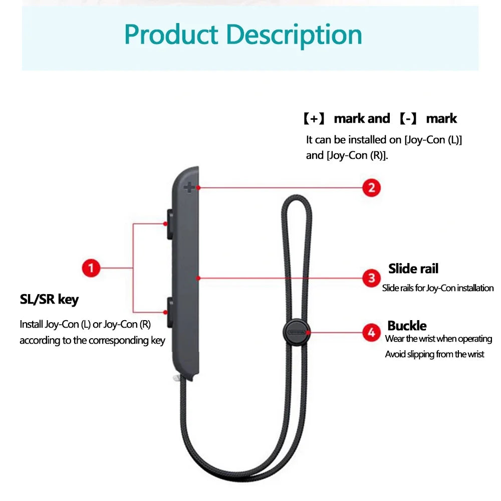 For Switch & OLED Gamepad Controller Hand Joy-con Wrist Stra