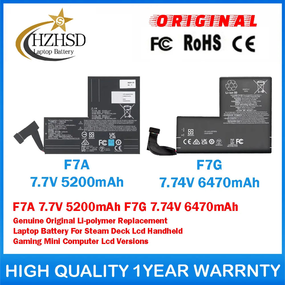 F7A 7.7V 5200mAh F7G 7.74V 6470mAh Genuine Original Li-polym