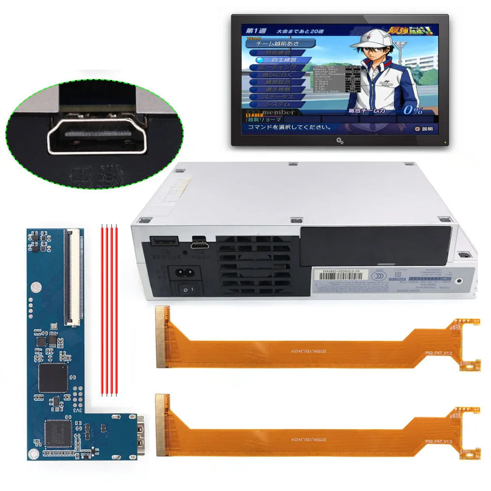 HISPEEDIDO For PS2 Fat Digital to Digital HDMI-compatible 10