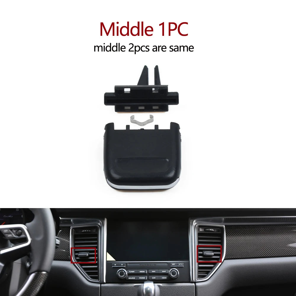 Car Front Rear Console Air Conditioning AC Vent Grille Clip Slider Repair Kit For Porsche Macan 2014 2015 2016 2017