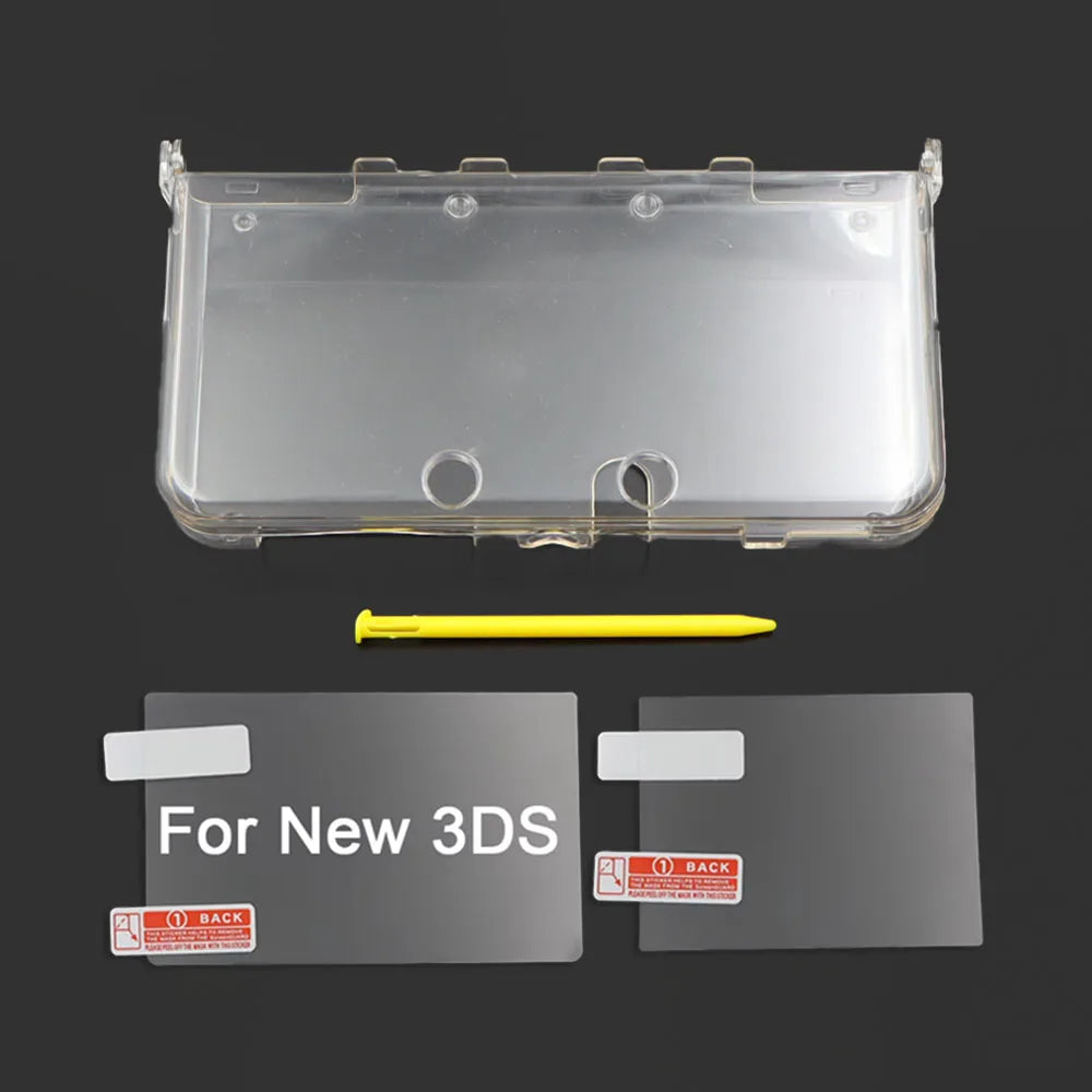 Clear Split Protective Shell Case for New 3DS Transparent Ha