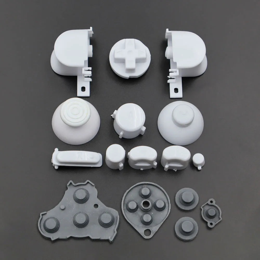 1Set Button For GameCube NGC Gamepad Power ON OFF Key A B X Y L R D Pads Mod Kit Silicone Pads Rubber Conductive Button