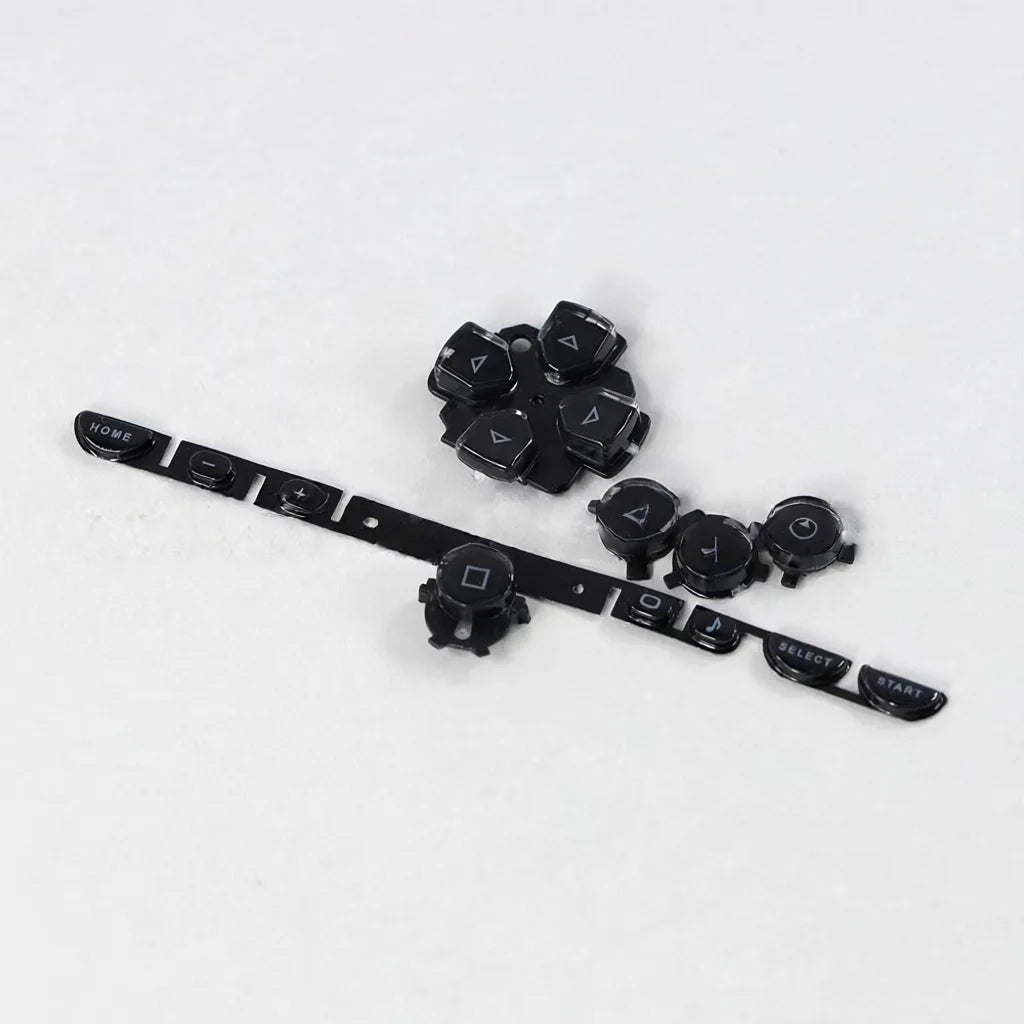 1 Set Left Right ABXY Select Start Home Button Kit D PAD Volume Key Replacement for PSP1000 Game Console Repair Parts