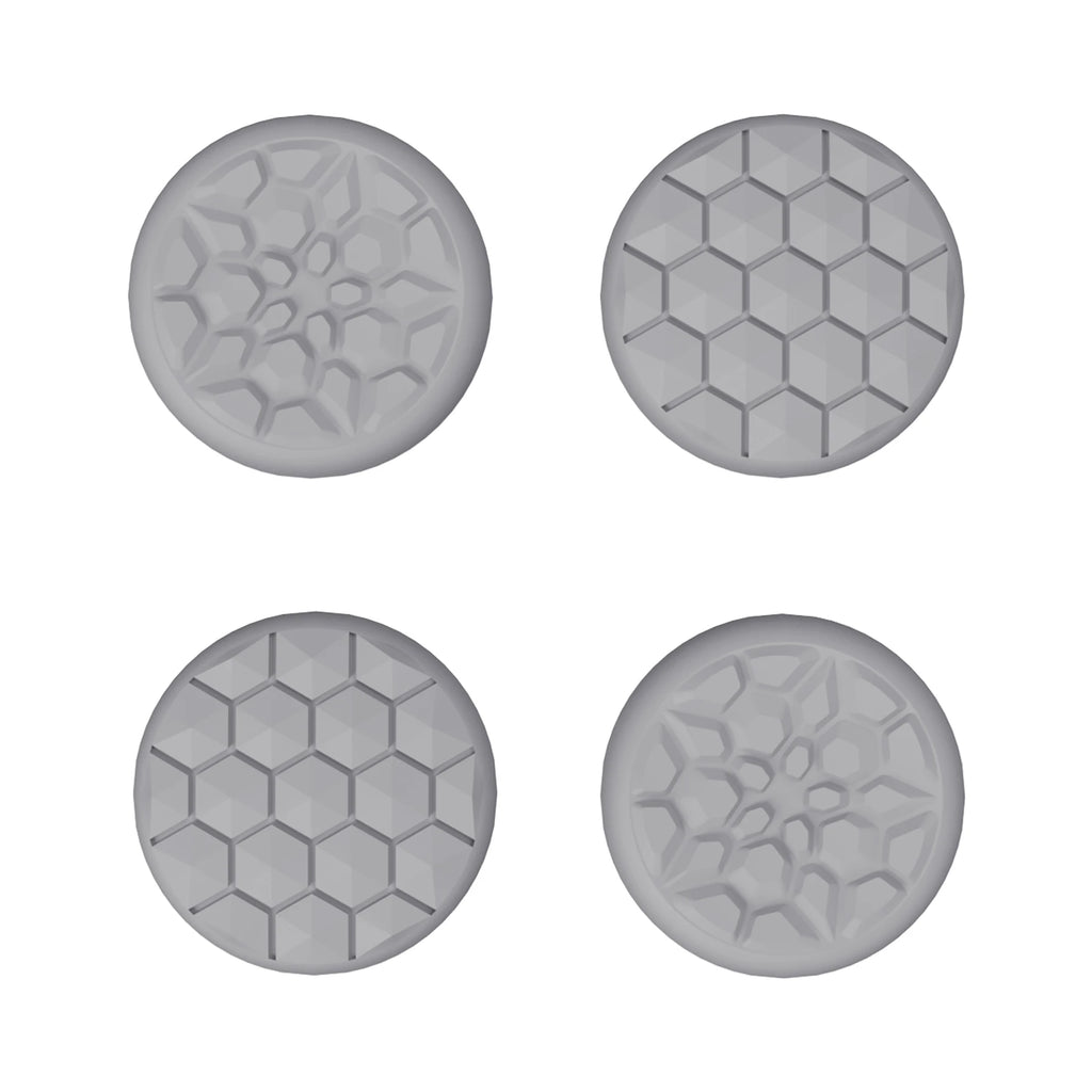 PlayVital Thumb Grip Caps for Steam Deck LCD & OLED Thumbsticks Grips for PS Portal Remote Player - Diamond Grain & Crack