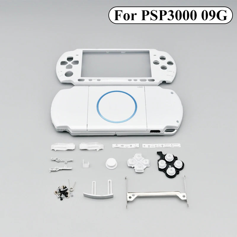 Full Housing Shell Case For Psp 3000 Psp3000 Console Replacement Protective Cover With Buttons Kit & Screws Accessory 7 Color