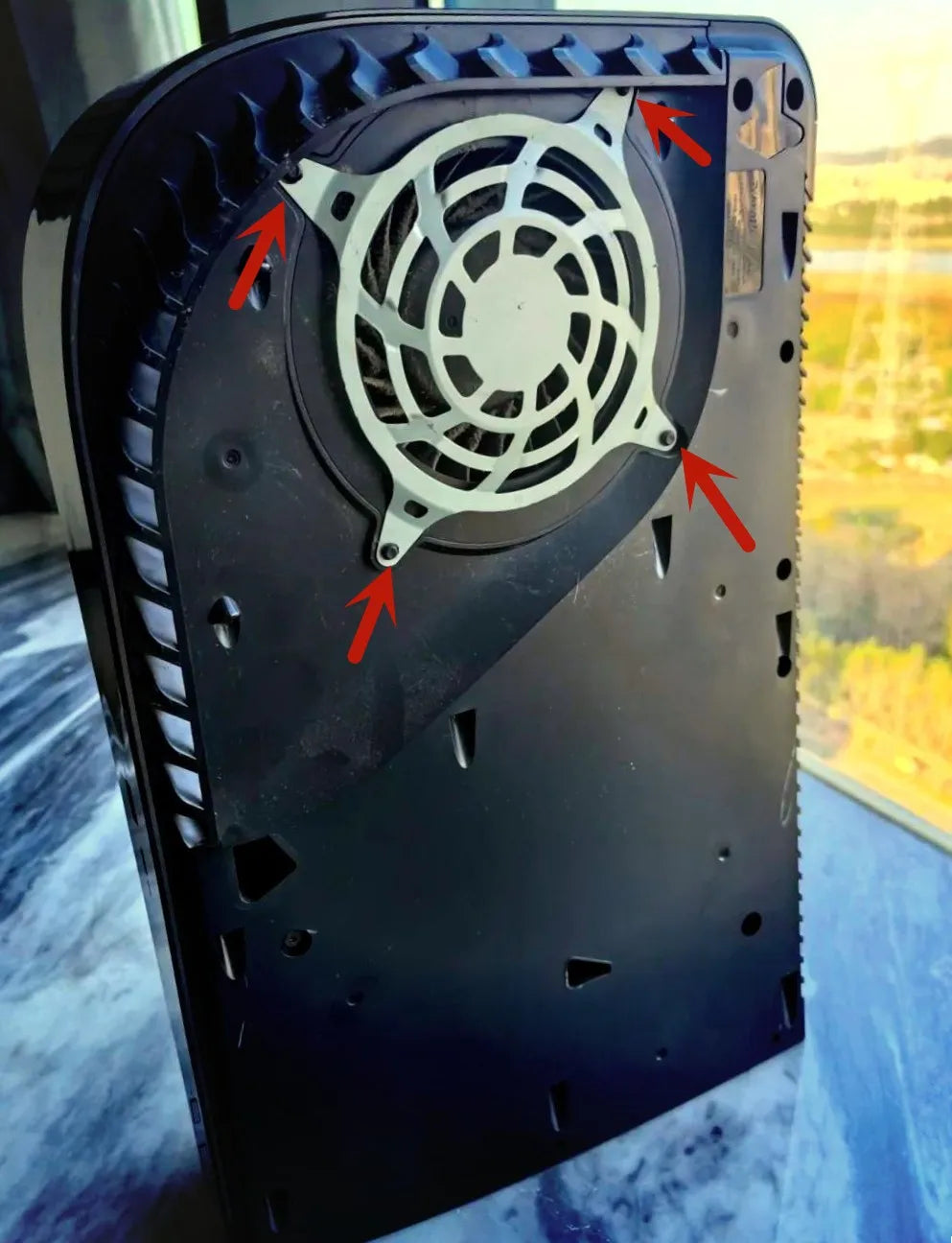 For PS5 Original Fat Console Built-in Fan with 23 Blades Low