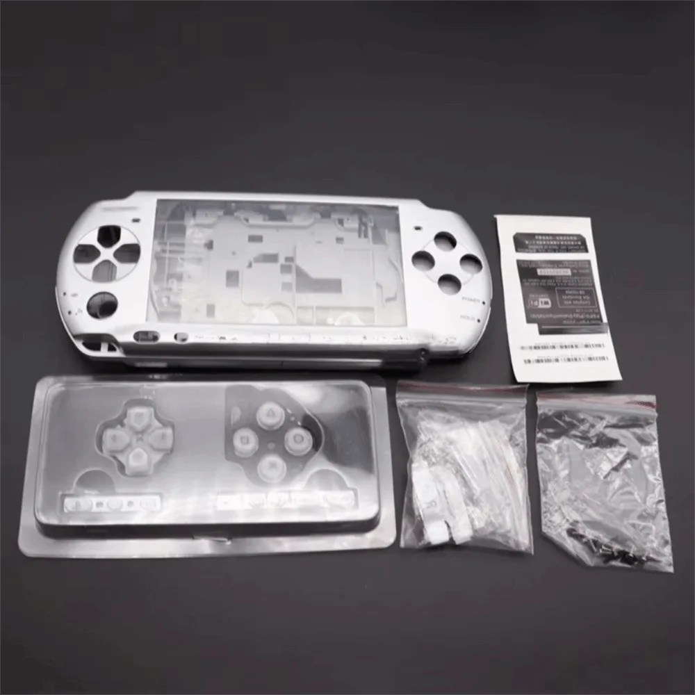 With Buttons Kit Protective Case Kit With Screws Full Set Replacement Cover Full Housing Shell for PSP3000 03 Version