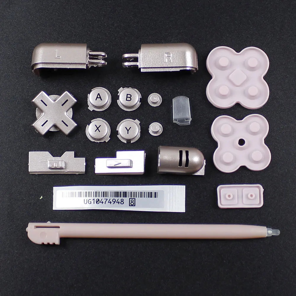 JCD For DS Lite Game Console A B X Y L R D-Pad Cross Key Conductive Rubber Pad Stylus Pen For NDSL Full Set Buttons Replacement