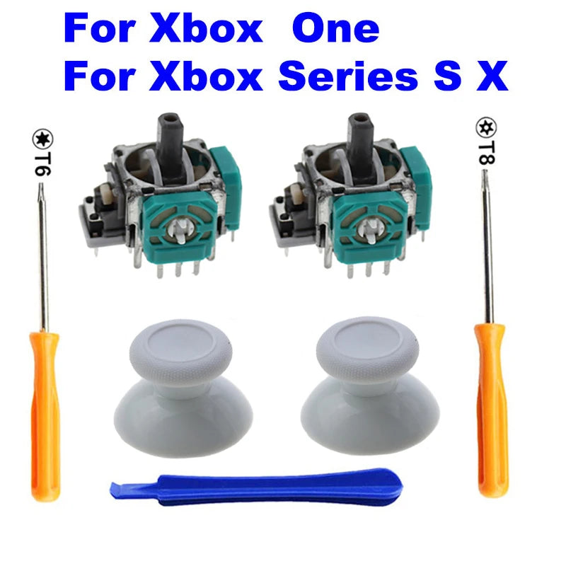 2 PCS 3D Analog Joystick Stick Sensor Module Potentiometers & ThumbStick for XBox One S X Series Controller