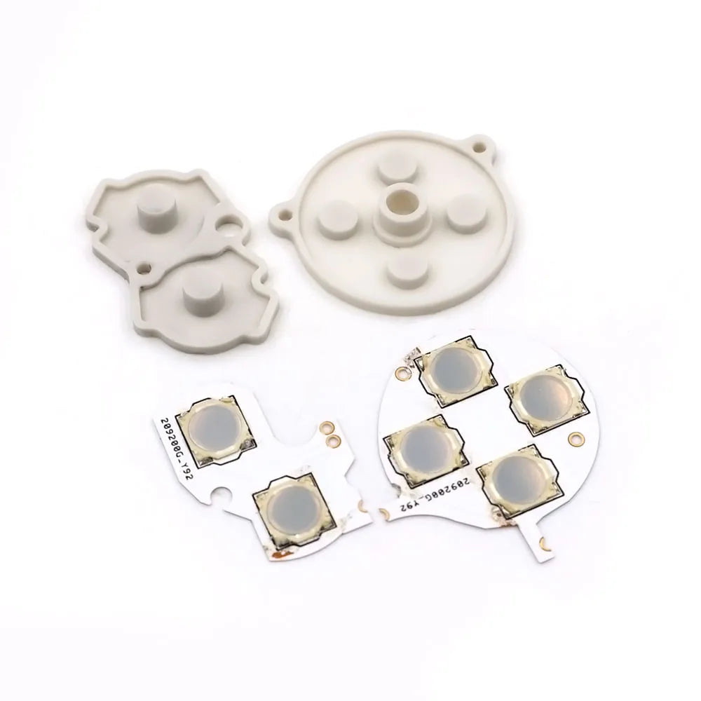 For GB GBA GBC GBP Clicky Tactile Button Kit Mod W/ Conductive rubber for Gameboy Advance Color Pocket DMG Console
