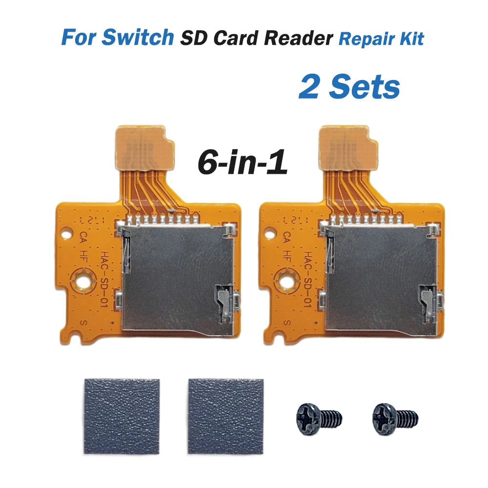 1/5/10pcs SD Card Reader Slot Memory Card Slot Socket for Nintendo Switch Replacement High-Precision TF Card Board