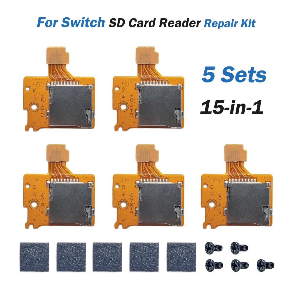1/5/10pcs SD Card Reader Slot Memory Card Slot Socket for Nintendo Switch Replacement High-Precision TF Card Board