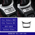 For Subaru BRZ Toyota 86 GT86 17-19 Carbon Fiber Center Console OFF Button Frame Car Interior Accessories Decorative Sticker