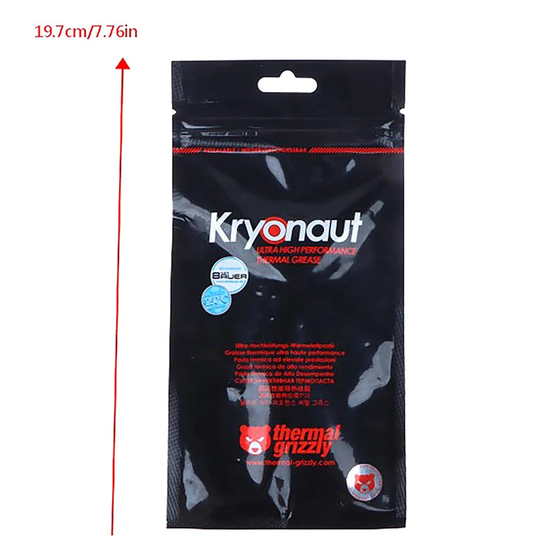 1PC 1g Thermal Grizzly Kryonaut Extreme KE Thermal Paste for CPU/GPU Cooler Large Capacity Compound Cooling Silicone Grease