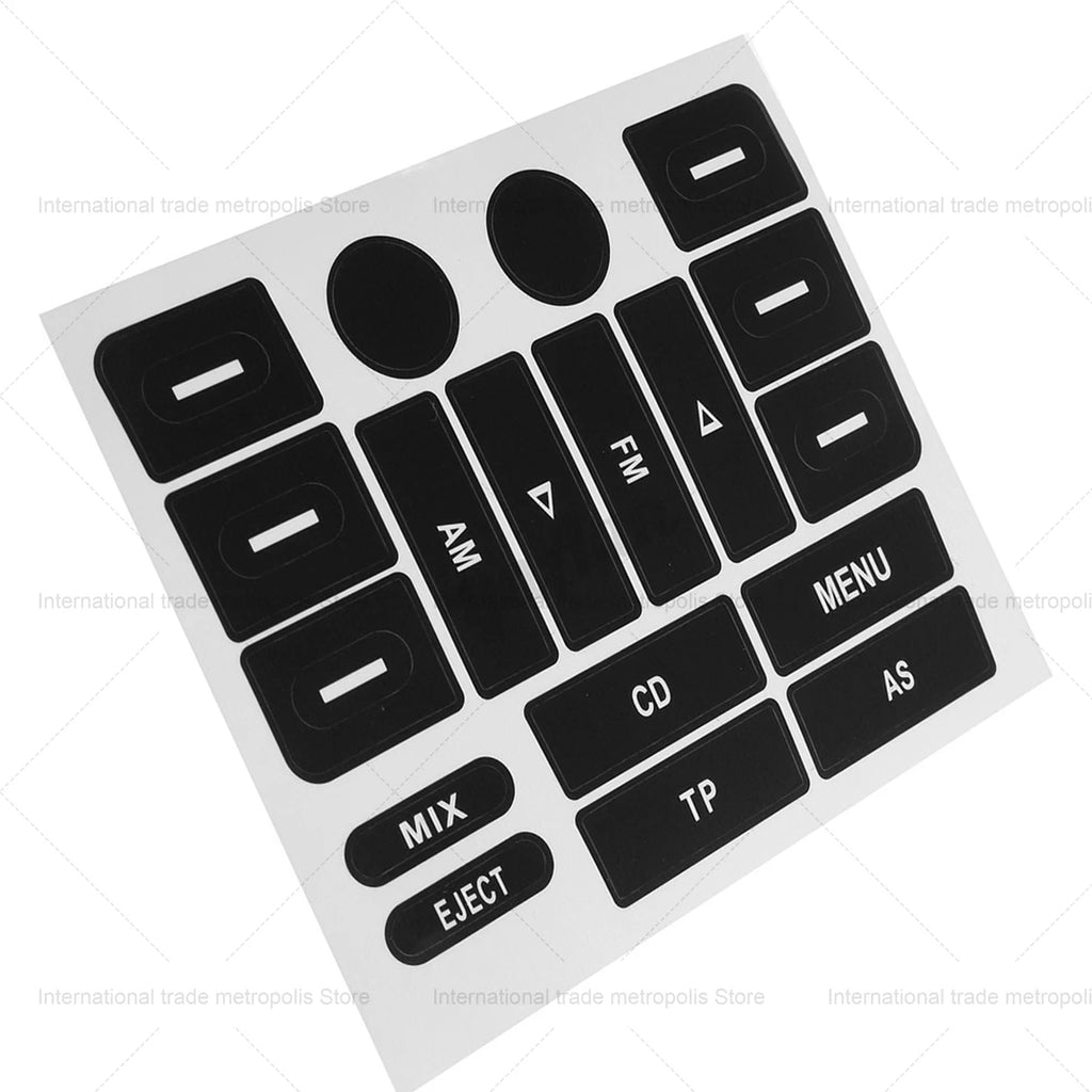 Radio Button Repair Sticker Decals Car FM Radio Button Repai