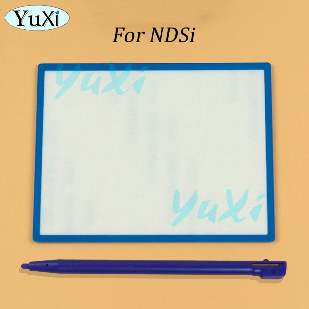 1Set For NDSi XL LL Top Screen LCD Screen Lens Cover For Nintend DSi Game Console Plastic Stylus Pen Upper Protection Panel Kit