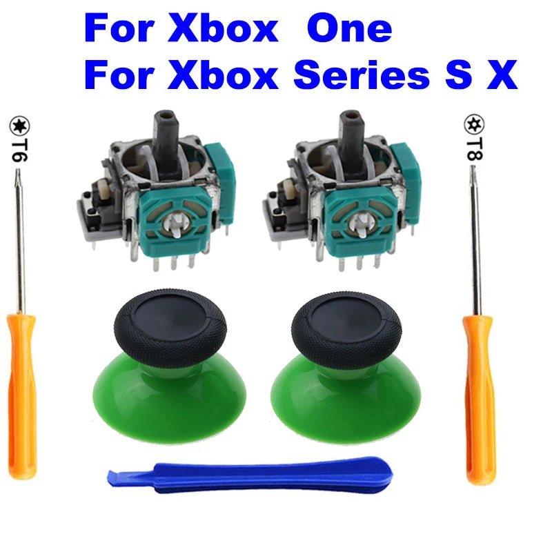 2 PCS 3D Analog Joystick Stick Sensor Module Potentiometers & ThumbStick for XBox One S X Series Controller