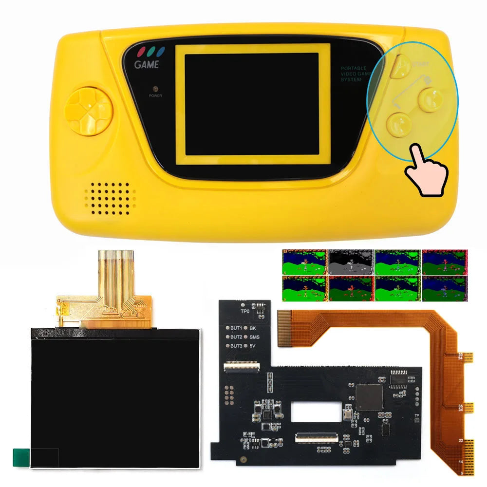 Hispeedido Highlight Backlight LCD Screen Mod Kits for Sega 