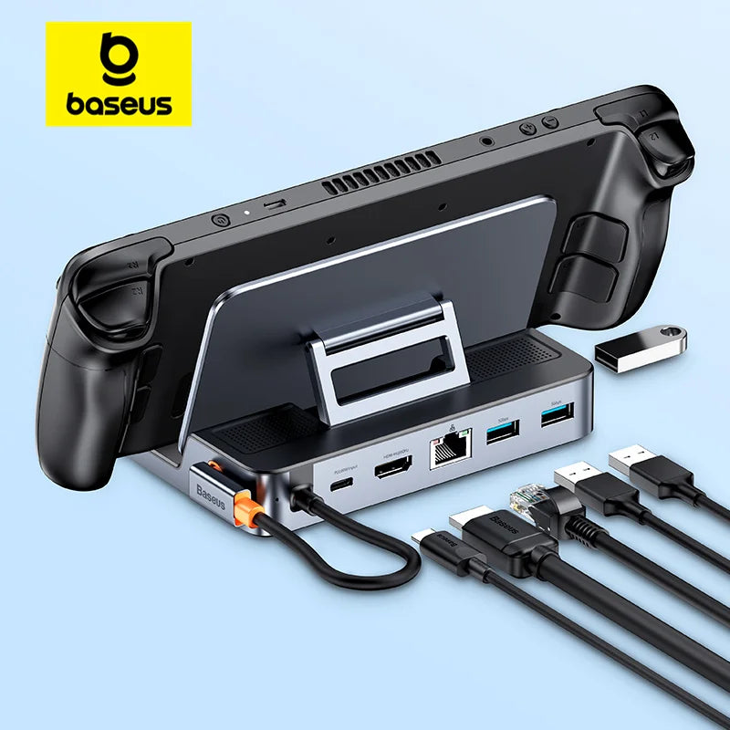 Baseus USB C Docking Station for Steam Deck Nintend Switch 6