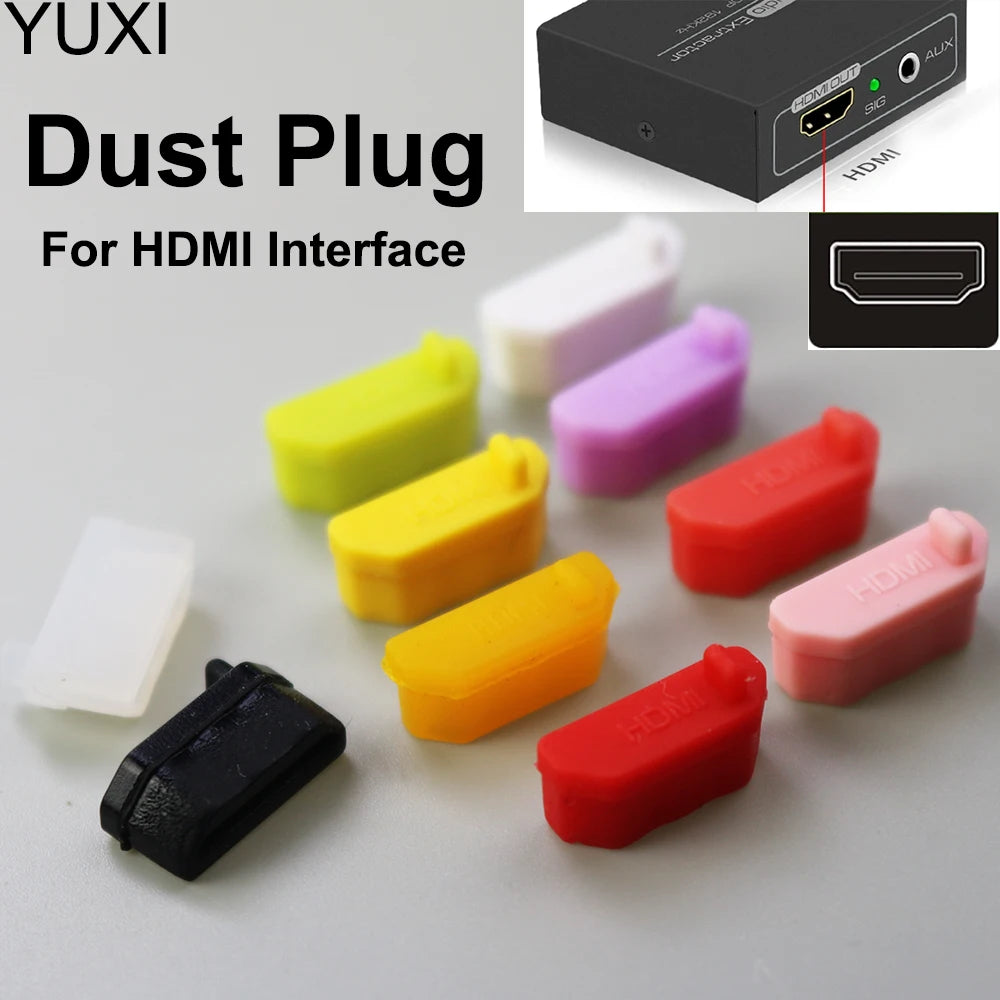 10PC Soft Silicone Notebook HDMI Dust Plug Universal Anti-du