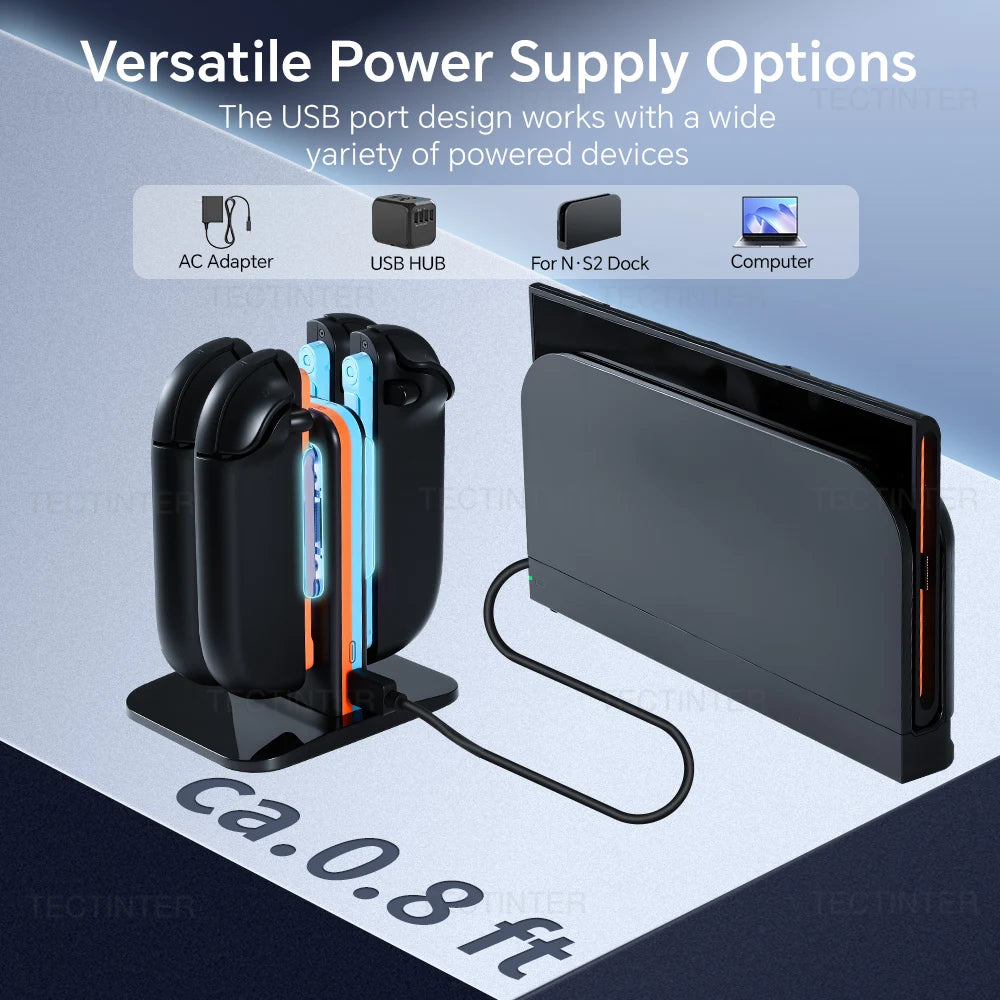 4-in-1 Charging Dock Station for Nintendo Switch 2 Joystick 