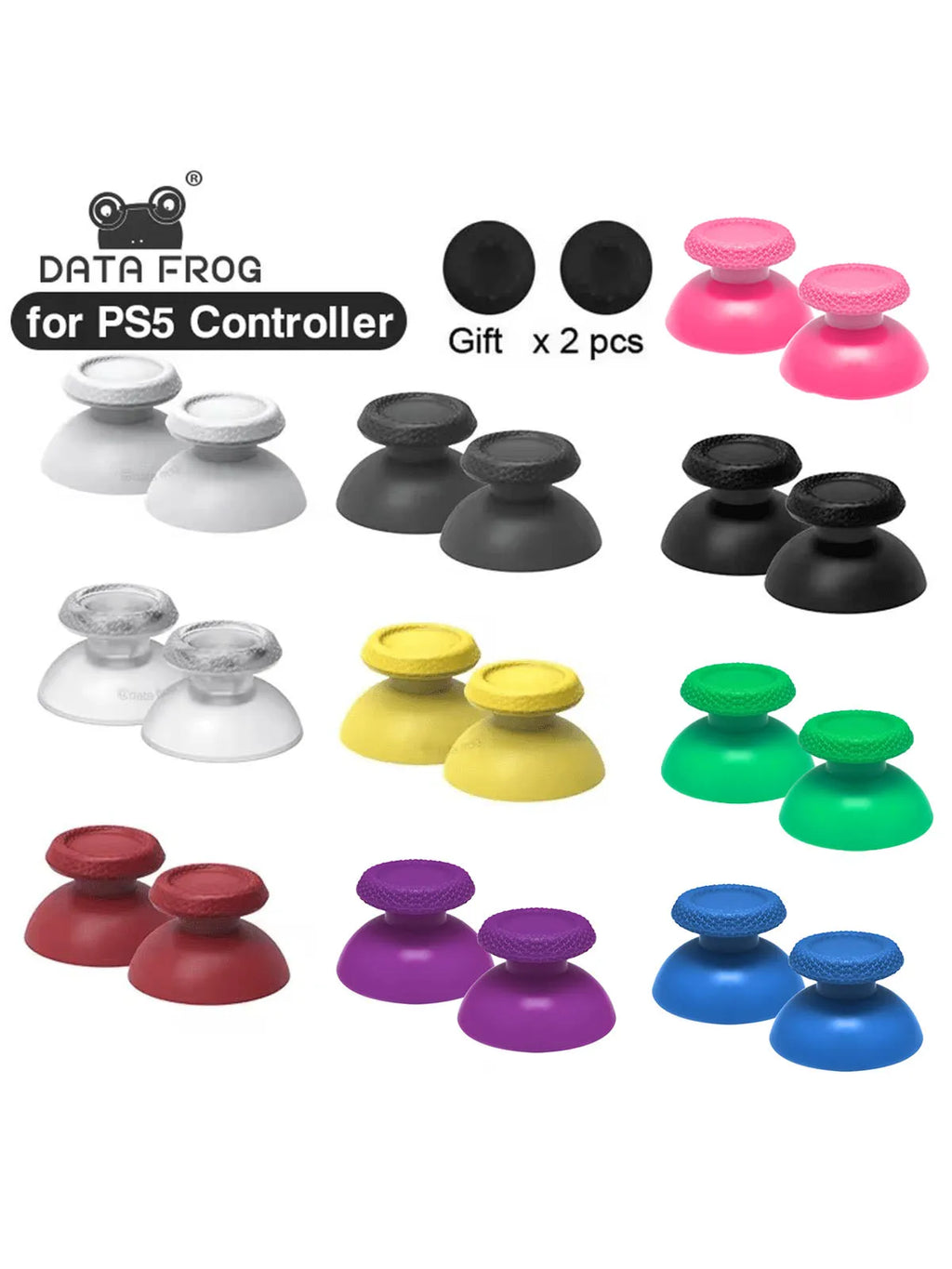 DATA FROG Replacement Thumbsticks for PS5 Controller 3D Joys