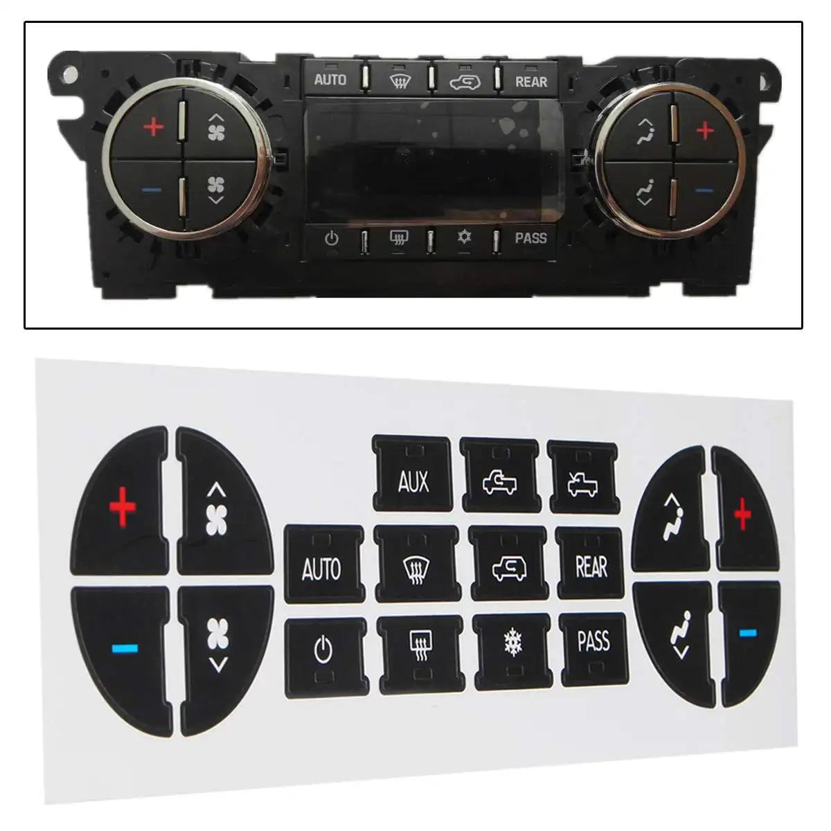 Dash AC Radio Button Repair Stickers Fit 07-14 GMC Avalanche