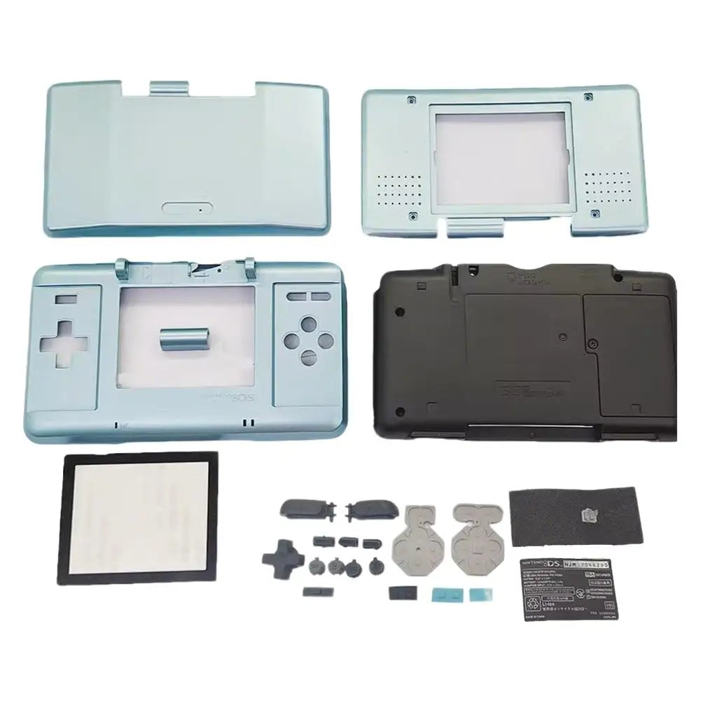 Full Replacement Housing Shell Kit for Nintendo DS Launch Edition Case Cover with Buttons Screen Lens Screws for NDS First Gen