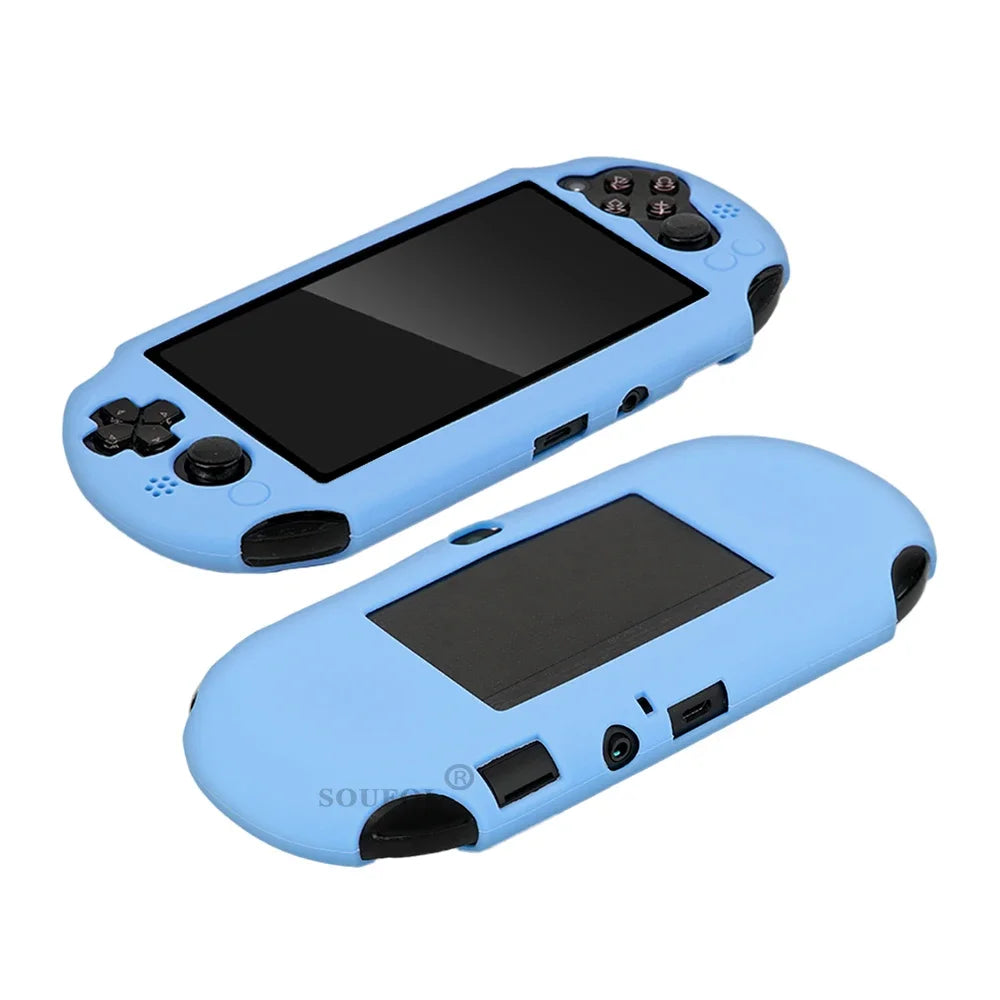 Silicone Rubber Soft Protective Case Cover for PSV 2000 PS Vita 2000 Console Protector Skin Case