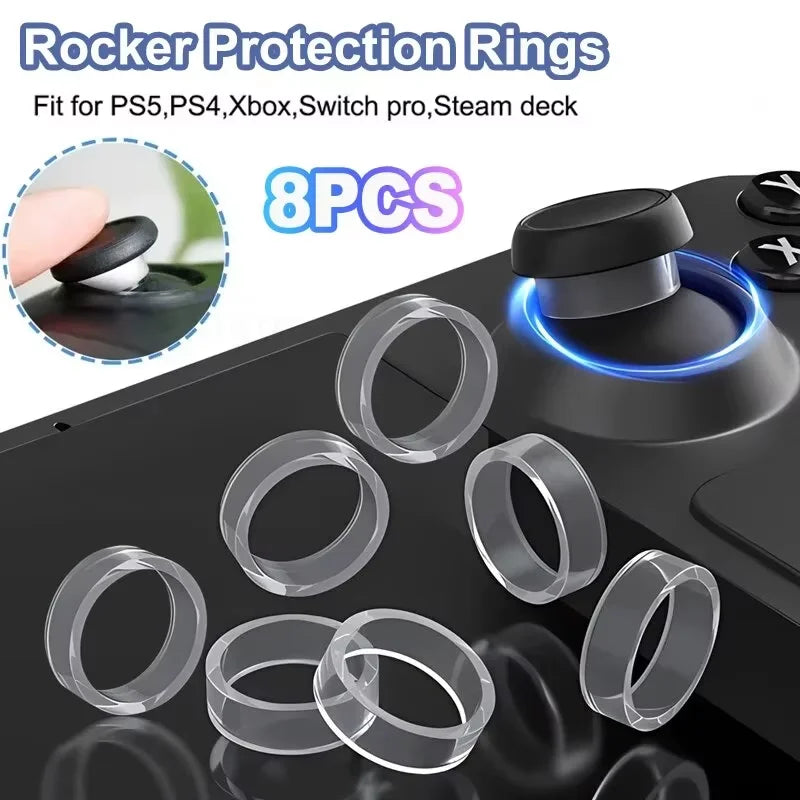 8 PCS Ring Cover Elastic Protective Rocker Rubber Ring For P