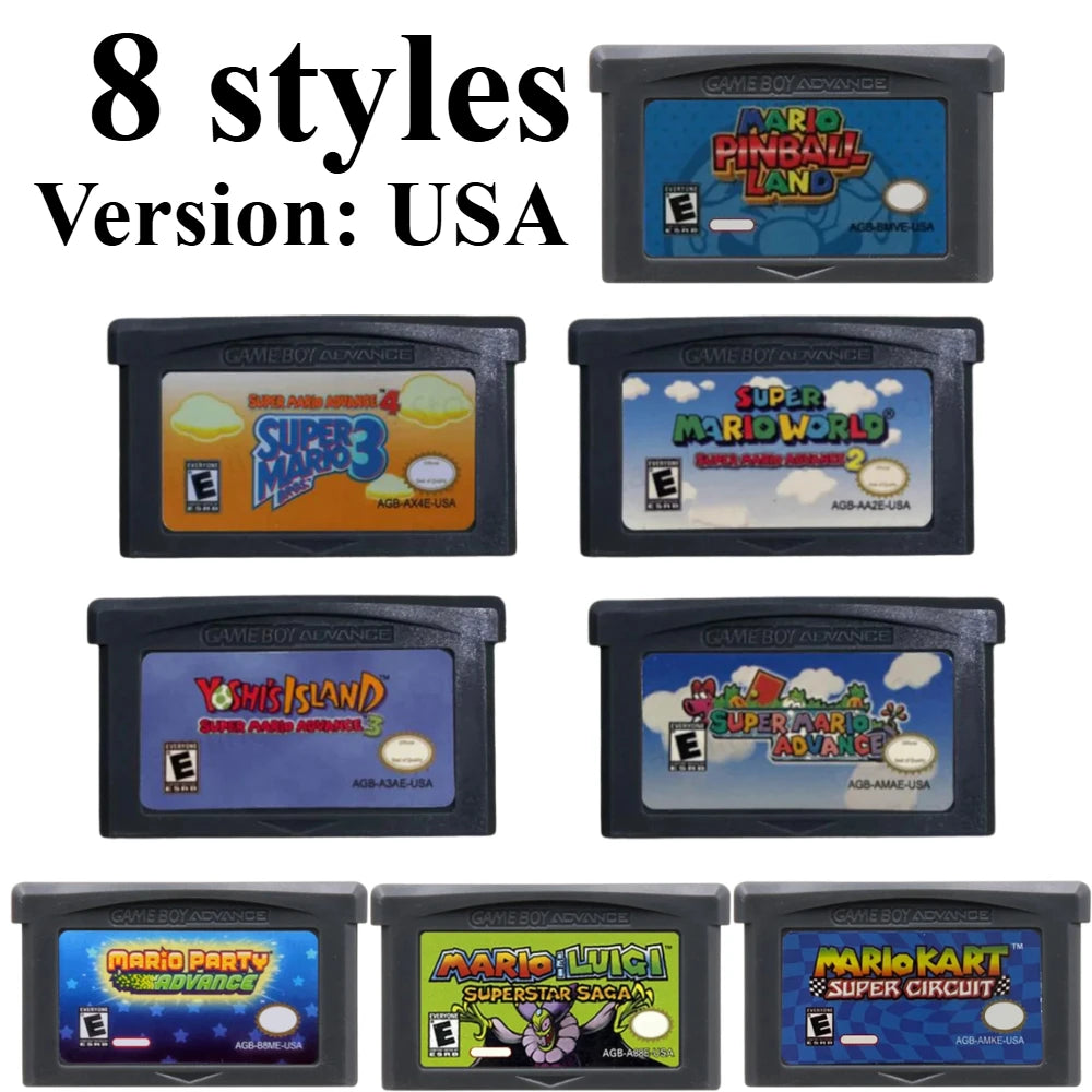 Series GBA Game Cartridge Super Advance Kart Party Luigi War