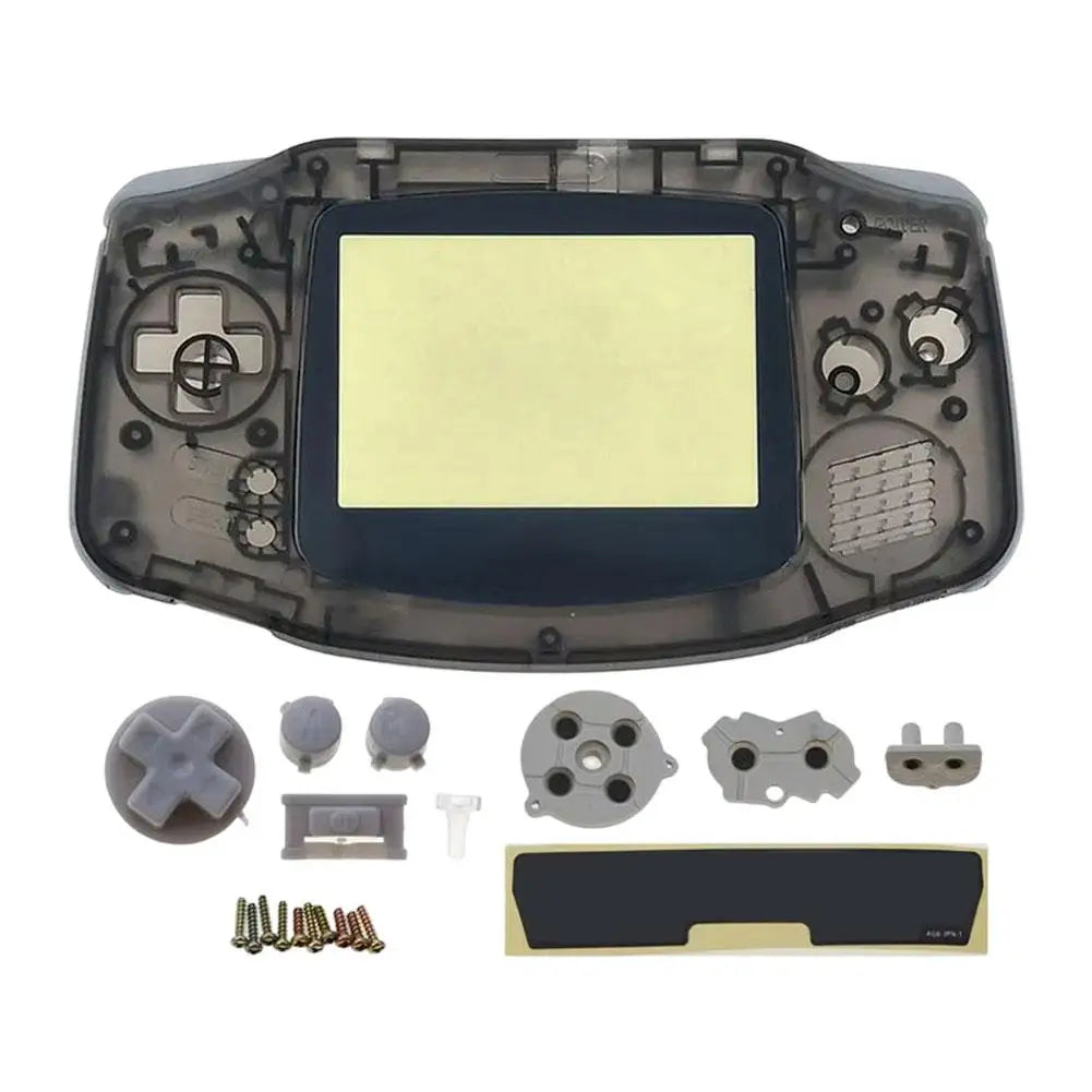 Clear Replacement Shell Full Housing Cover with Buttons Custom For Game Boy GBA Replacement Full Housing Shell Kit DIY Casing