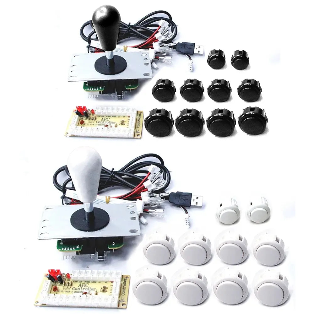 Copy SANWA Game Machine Arcade Console DIY Kit 8 Way Joystick Push Buttons For PC Raspberry Pi Zero Delay USB Board Controller
