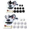 Copy SANWA Game Machine Arcade Console DIY Kit 8 Way Joystick Push Buttons For PC Raspberry Pi Zero Delay USB Board Controller