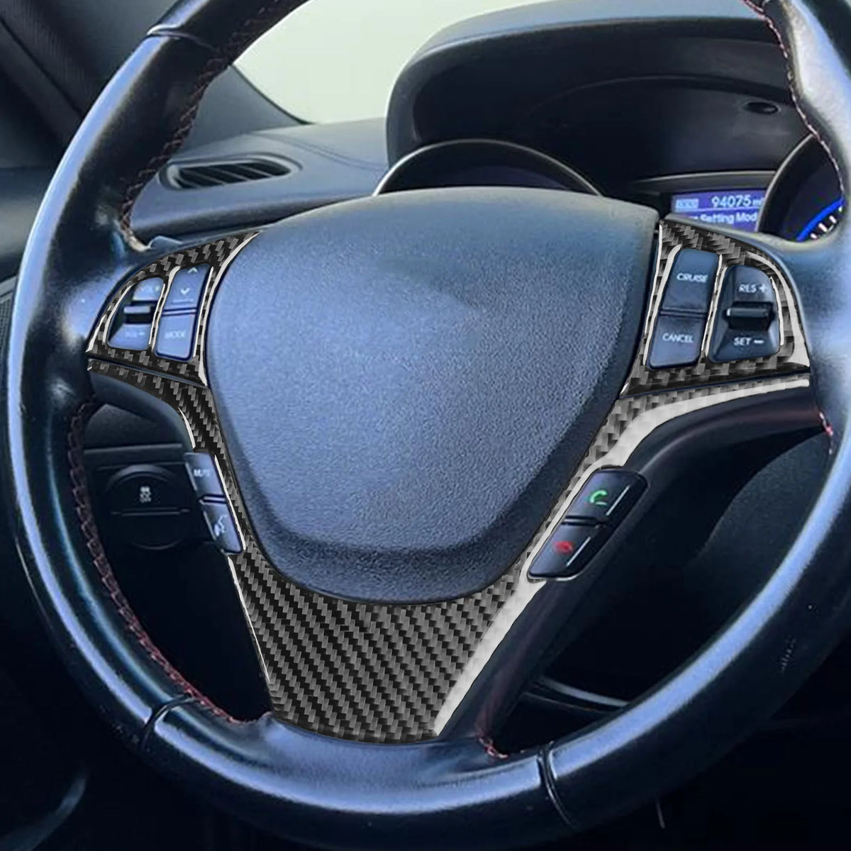 For Hyundai Genesis Coupe 2013-2016 Carbon Fiber Steering Wh