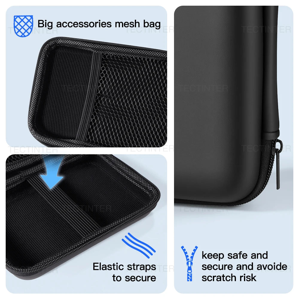 For R36S/GB300/FC/RG35XX Handheld Game Console Carrying Case