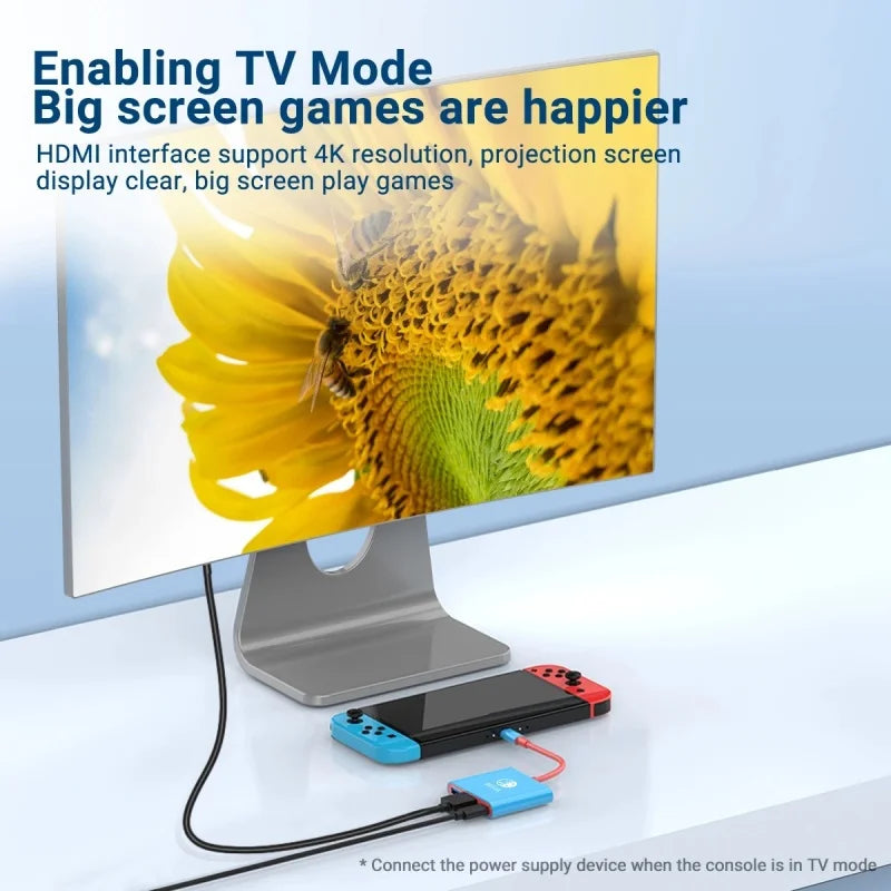 Portable Switch Docking Station TYPE-C Hub with HDMI and USB
