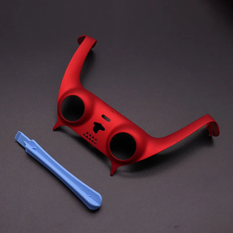 For PS5 V1 V2 V3 Gamepad Handle Shell Cover Camouflage/Clear Matte Controller Joystick Handle Decoration Strip With Pry Bar