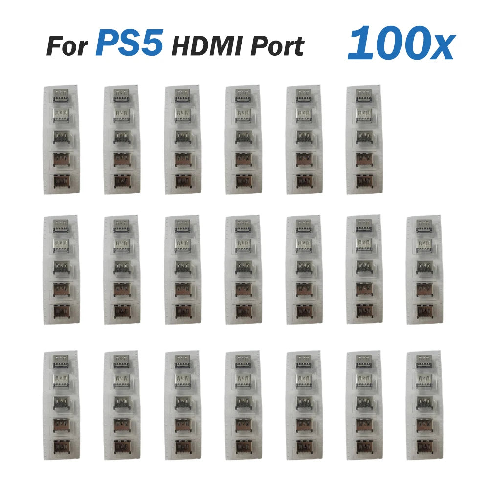 20/50/100PCS HDMI Port Socket Replacement for PS5/PS5 Slim/PS5 Pro Console HDMI Interface Connector Jack Repair Parts