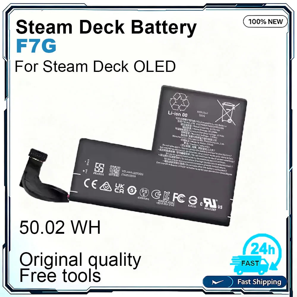 New F7A F7G Handheld Gaming Console Battery For Valve Steam 