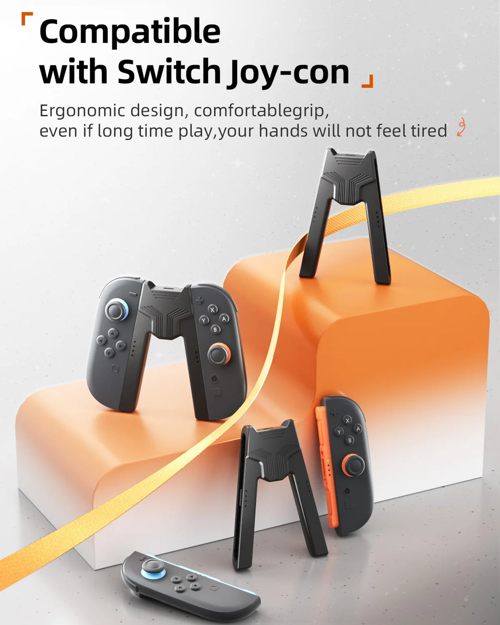 Aolion For Switch 2 Portable Charging Grip Bracket For NS2 J